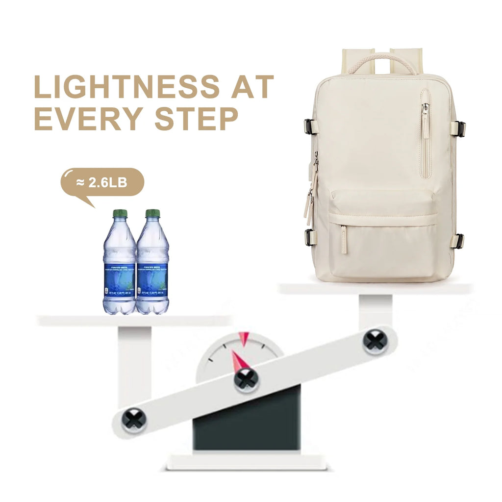 Waterproof Travel Backpack with USB Charging Port Shoes Compartment Z6400