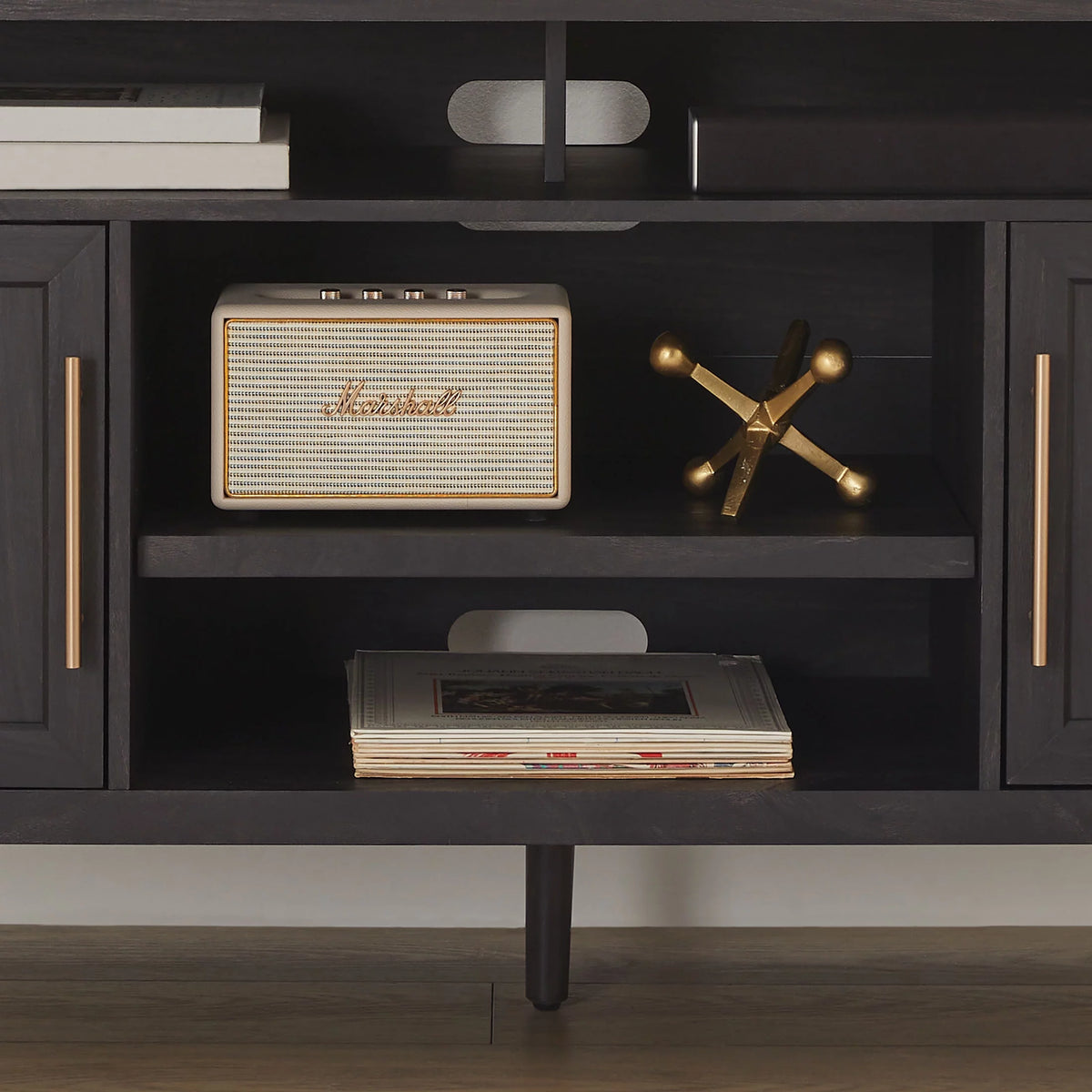 Charcoal Finish TV Stand Z13823