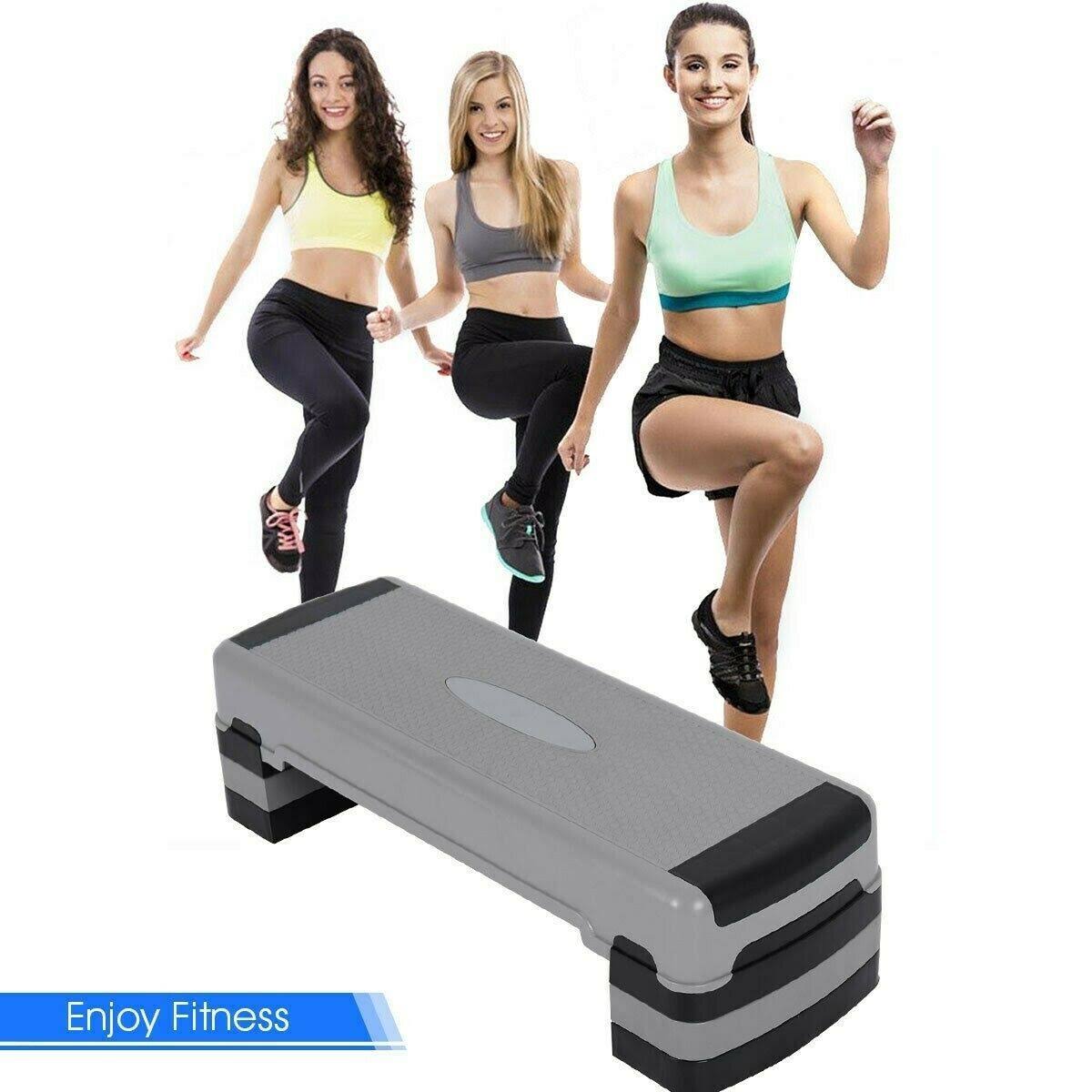 Adjustable Exercise Stepper with Risers R9886