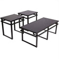 3 Piece Occasional Table Set in Black V460064