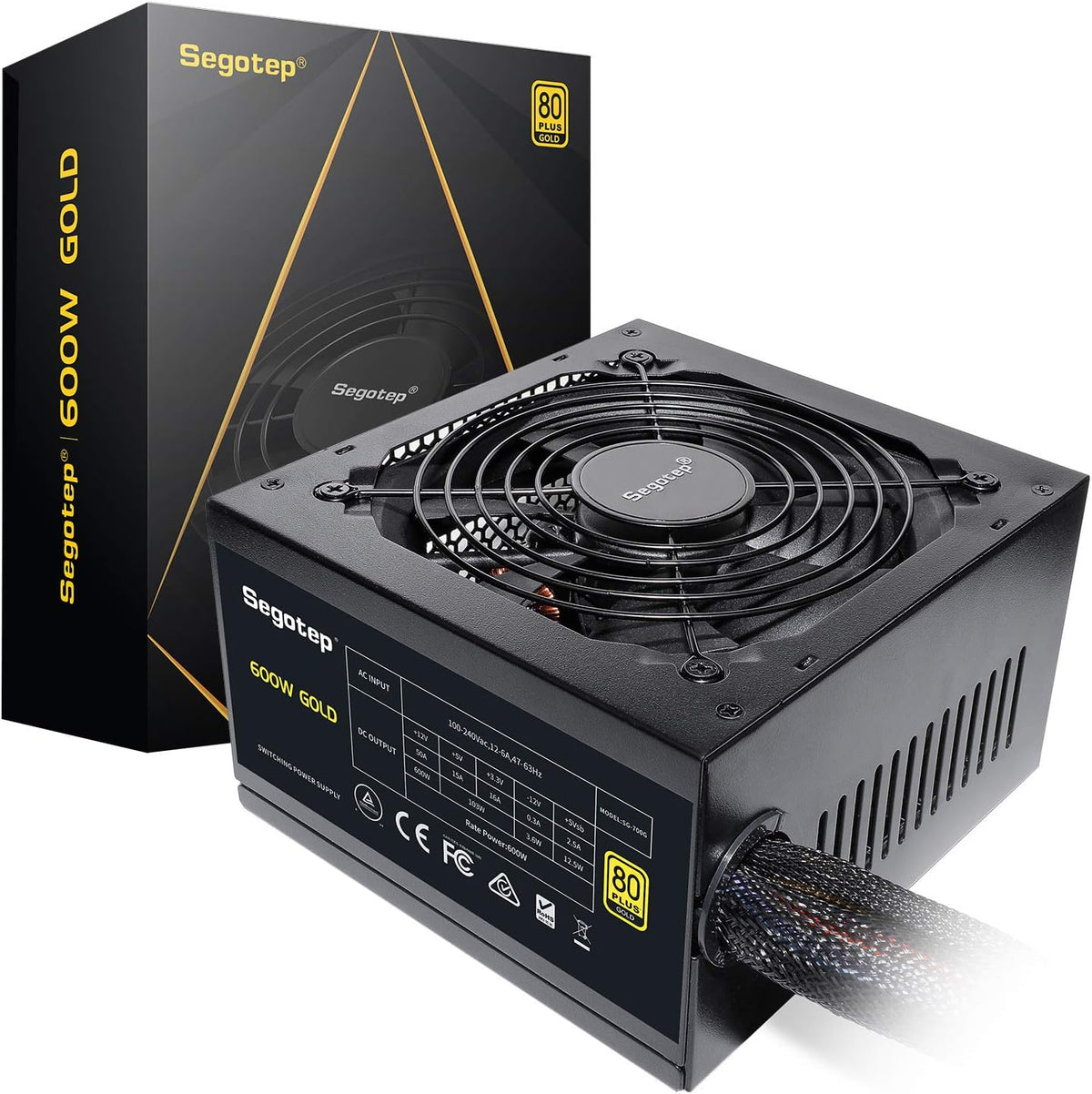 650W SFX Power Supply 80+ Gold Fully Modular PSU J41821