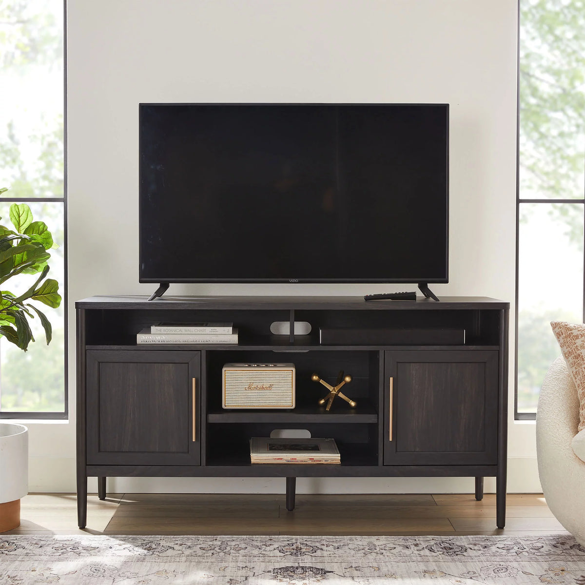 Charcoal Finish TV Stand Z13823