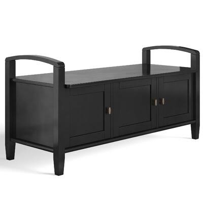 Solid Wood Cabinet Storage Bench C44176