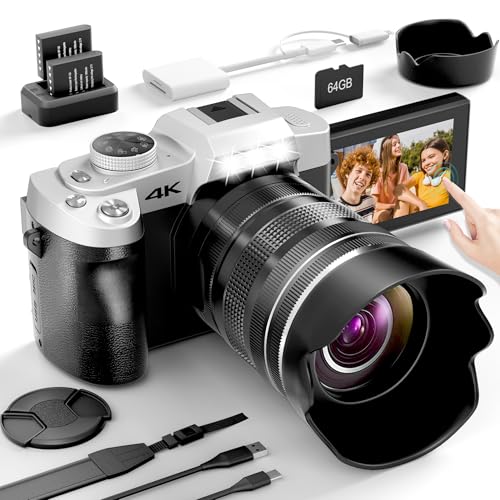 6K 64MP Compact Digital Camera with Microphone Z37894