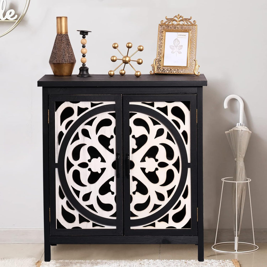 Accent Cabinet with Doors and 2 Tier Shelves T517341