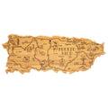 Puerto Rico Shaped Serving and Cutting Board H78998