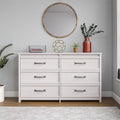 6 Drawer Ivory Oak Dresser N536
