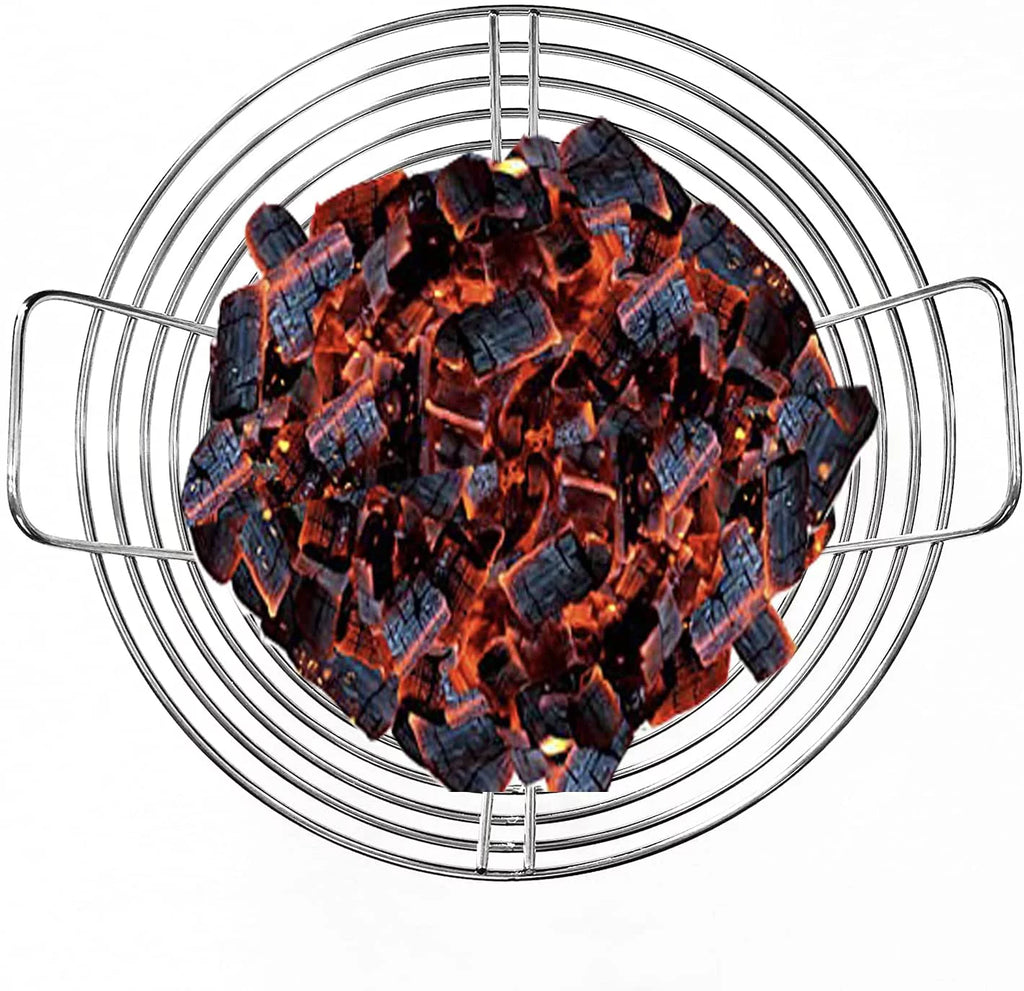 Stainless Steel Charcoal Fire Basket with Divider U54183