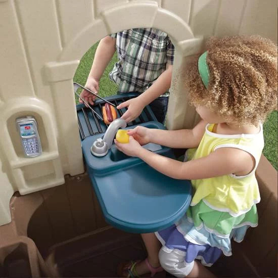 Brown Plastic Kids Playhouse G53835