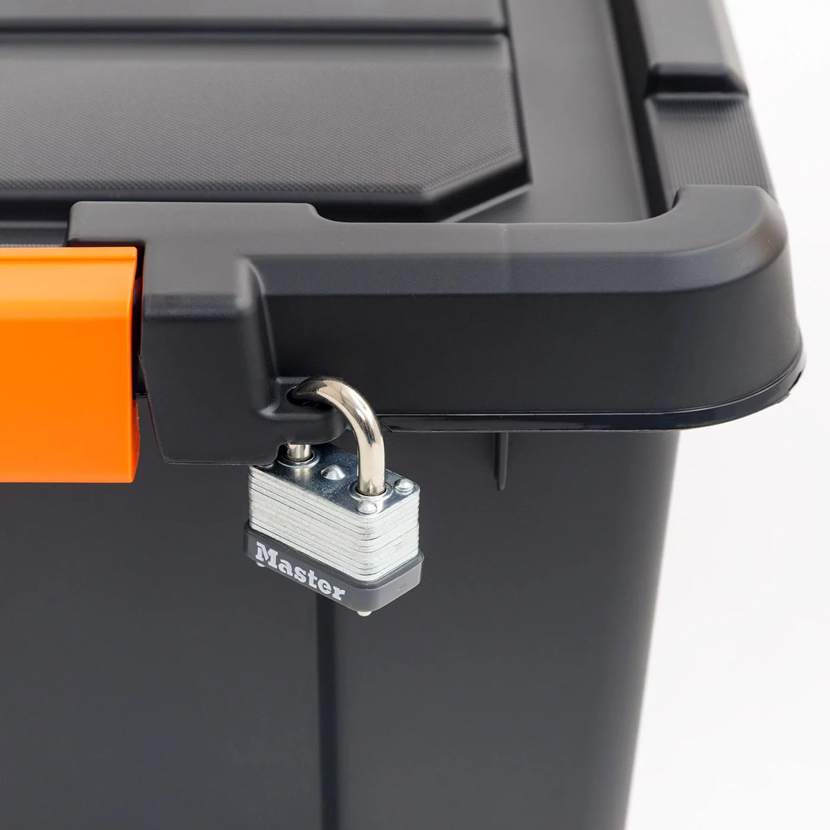 5 Gallon Heavy Duty Plastic Storage Bin Black, Set of 4 A39820