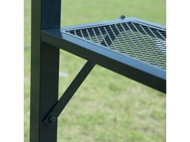 Brown BBQ Grill Gazebo Barbecue Canopy Tent with Air Vent X3692