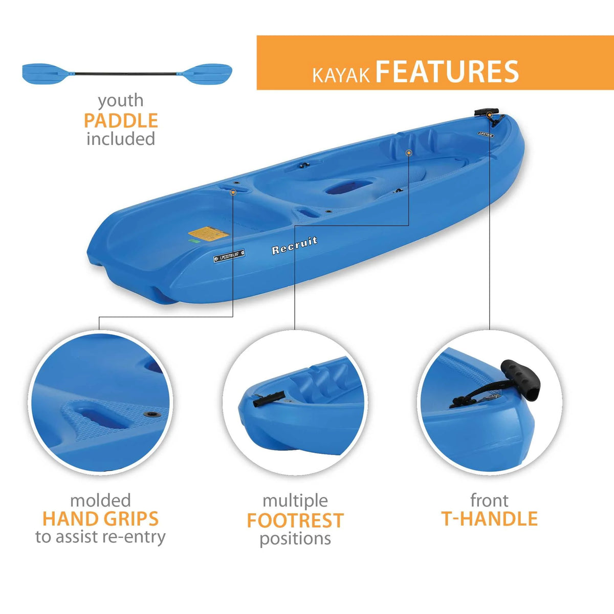Youth Kayak Dragonfly Blue G12419