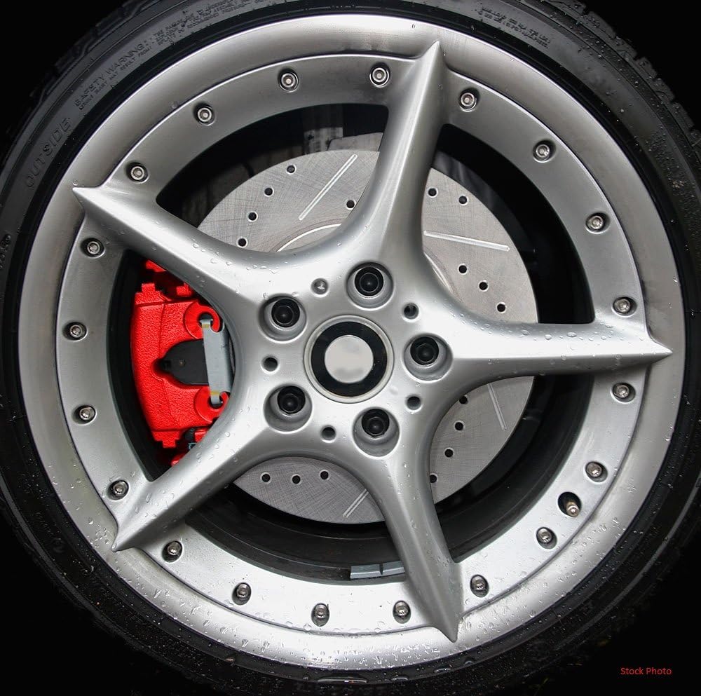Red Powder Coated Caliper Assembly Set Kit Z101
