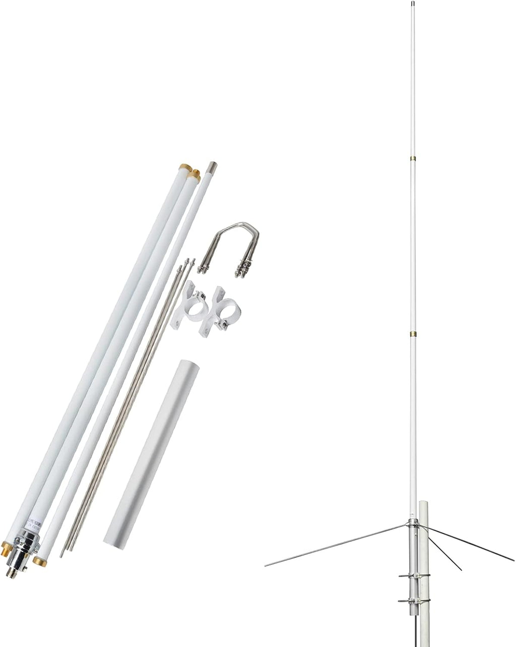 Dual Band 7.2ft Fiberglass Mobile Radio Antenna with SO239 Connector A7253