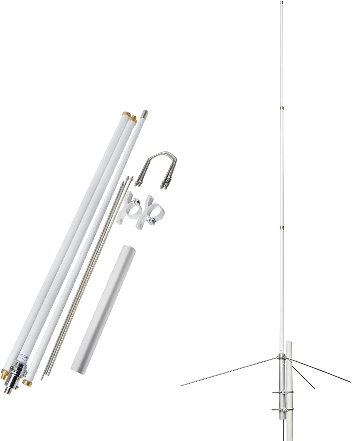Dual Band 7.2ft Fiberglass Mobile Radio Antenna with SO239 Connector A7253