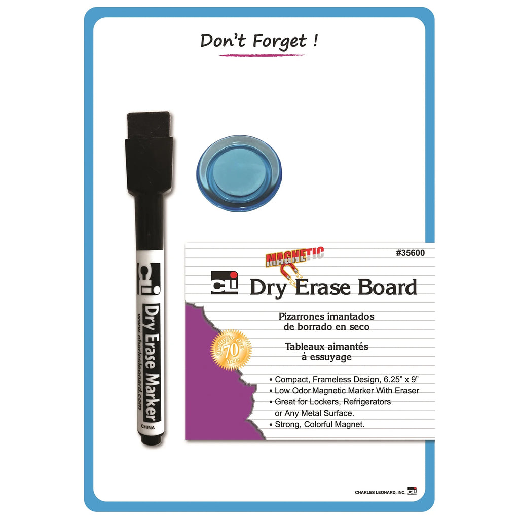 36 Pieces Blue Frame Magnetic Mini Dry Erase Boards K453
