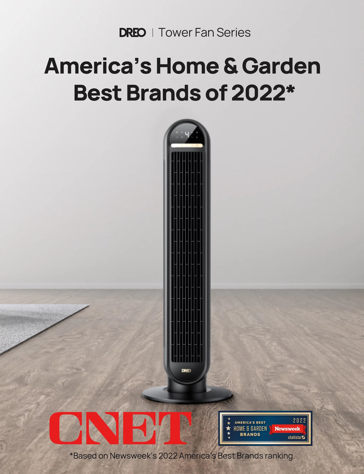 36 Standing Floor Fan with Remote 90° Oscillating 4 Speeds H87755