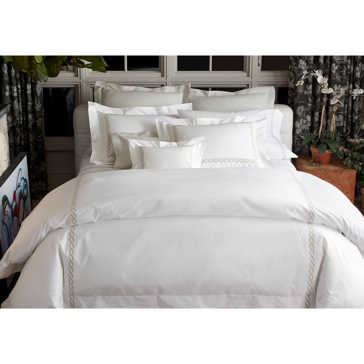 Ivory Full/Queen Duvet Cover H824