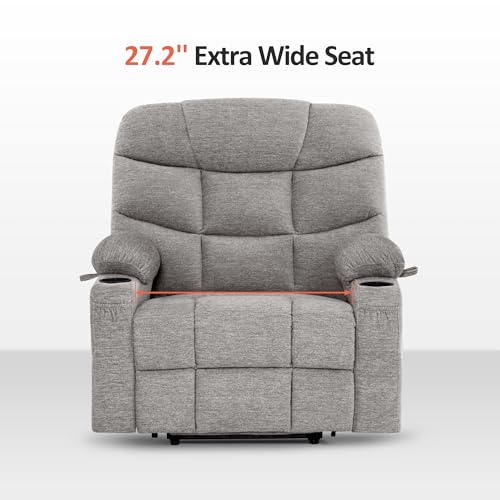 Navy Blue Fabric Power Lift Recliner Chair Y46739