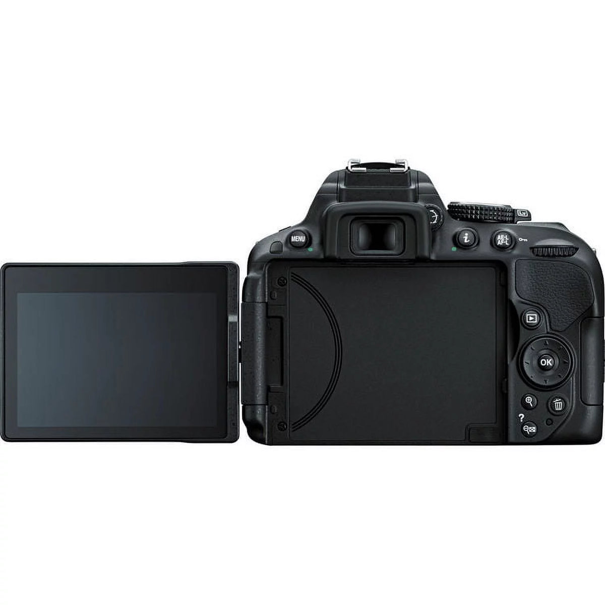 Nikon D5300 D5600 DSLR Digital Camera with AF-P 18-55mm VR 55-200mm VR Lens 128GB MC Case Battery Charger F367342