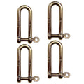 5/16x22 Captive Pin Long D Shackle Stainless Steel 4 Pack Q222196
