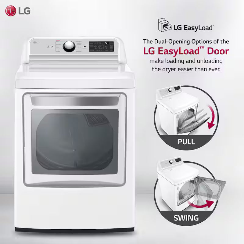 7.3 cu. ft. Vented Smart Gas Dryer in White F583583