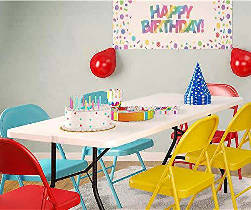 Folding Table 4FT Plastic Height Adjustable White M6081