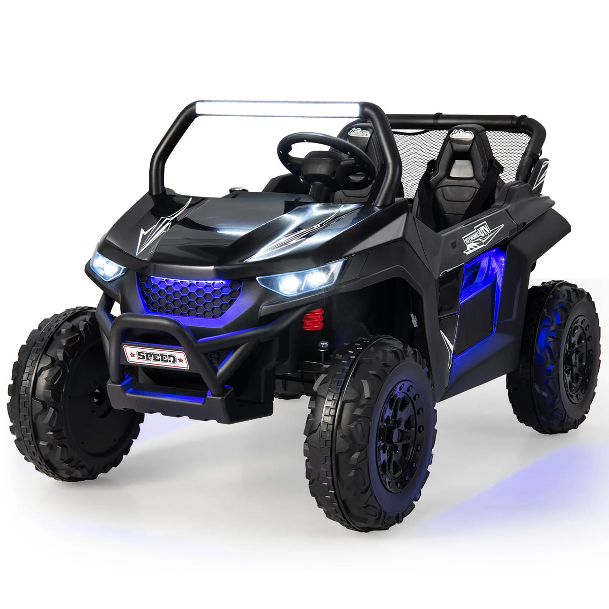 12V 2-Seater Kids Ride On UTV Electric Vehicle Pink F6552