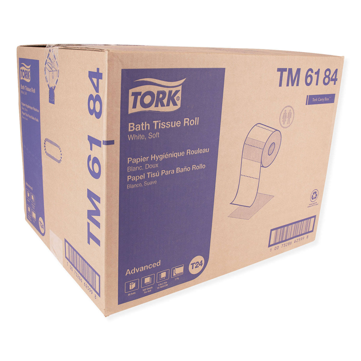 80 Rolls 2-Ply White Bath Tissue O91914