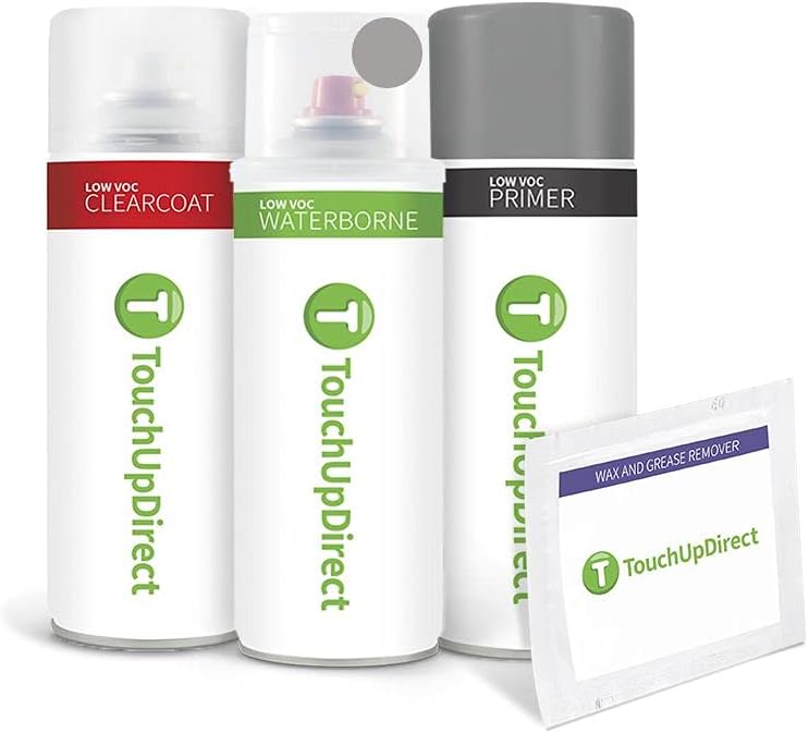 Silver Knockout Metallic Touch Up Paint Aerosol Pack of 2 F9874