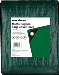 Green Poly Tarp 12 x 14 Feet Heavy Duty 8 Mil Thick U115635