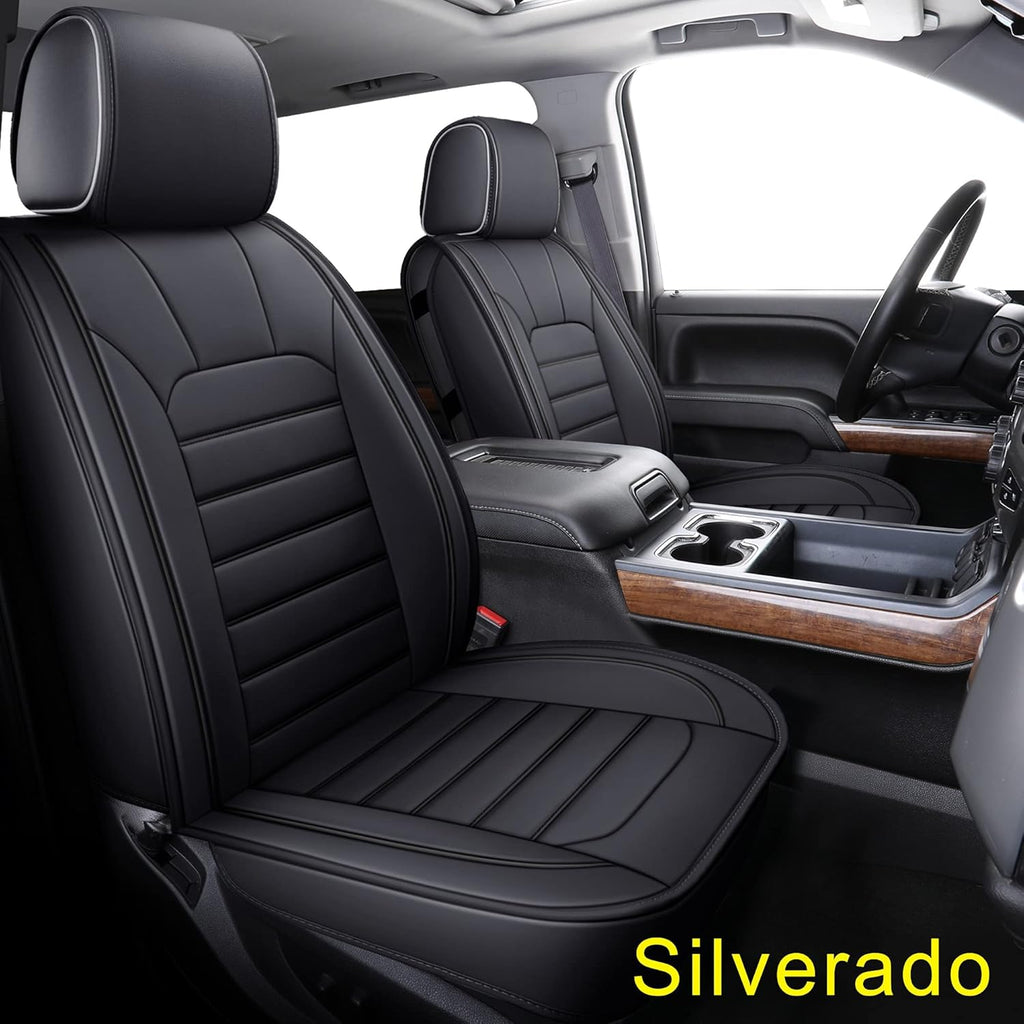 2 PCS Water Proof Faux Leather Bucket Seat Covers H8040