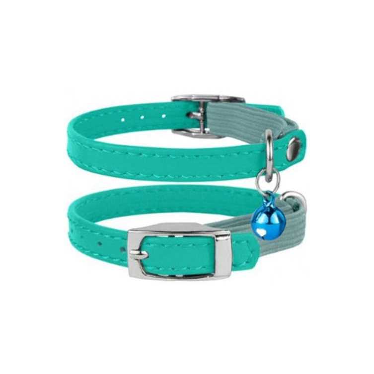 Leather Cat Collar with Bell Z4930
