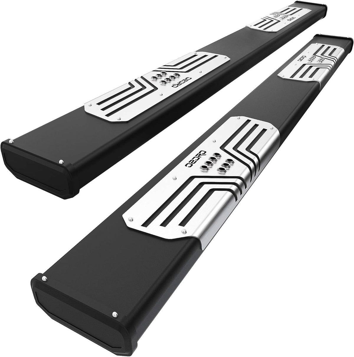 Black Aluminum Running Boards Side Steps Nerf Bars B6559