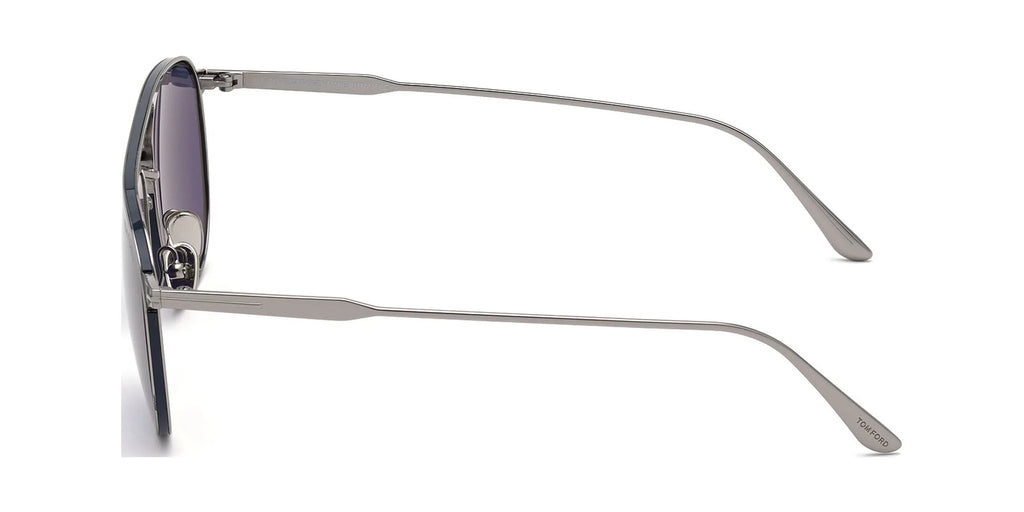 Shiny Light Ruthenium Blue Smoke Sunglasses E702049