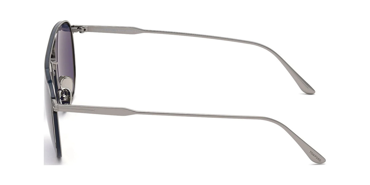 Shiny Light Ruthenium Blue Smoke Sunglasses E702049