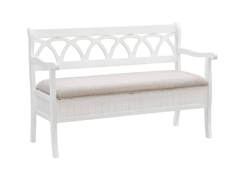 White Storage Bench R800