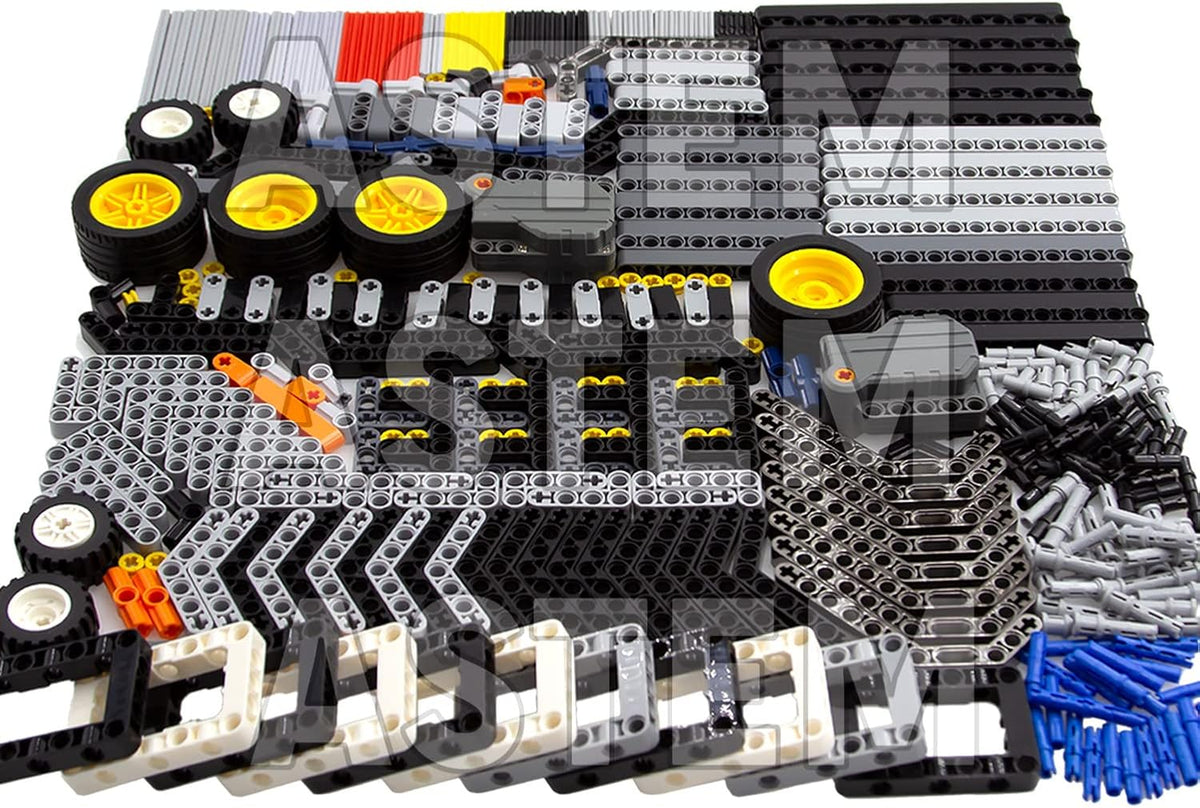 Regular-Sized Mechanical Building Block Parts Include Brick, Bush, Technic Pin D2977