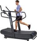 Curved Non-electric Motorized Treadmill with Resistance Adjustment H6050
