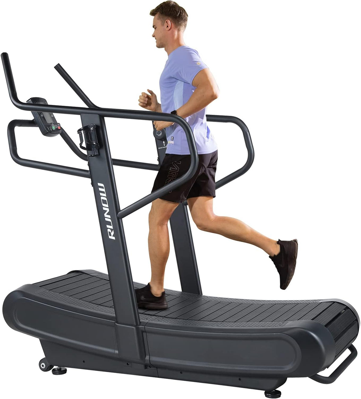 Curved Non-electric Motorized Treadmill with Resistance Adjustment H6050