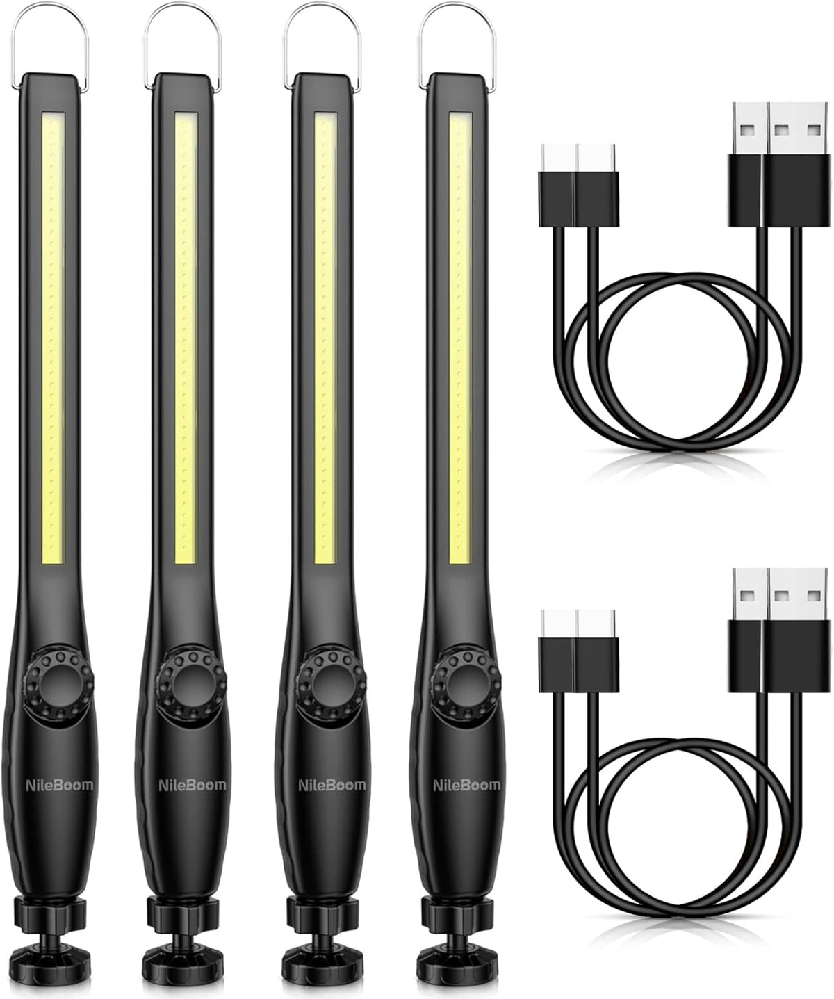 800 Lumens Rechargeable COB LED Work Light 4 Pack P9888