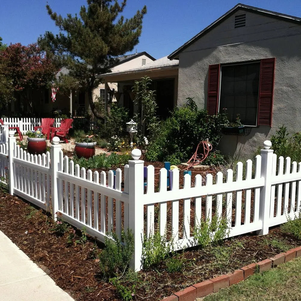 Vinyl Picket Fence 4 ft H x 6 ft W J403517