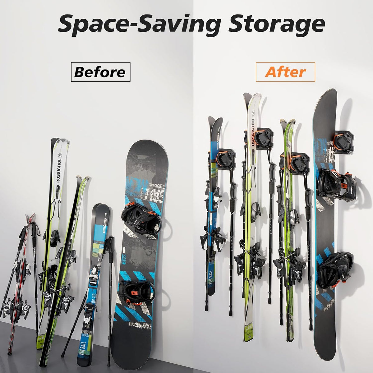 Ski Wall Mount Storage Rack H19848