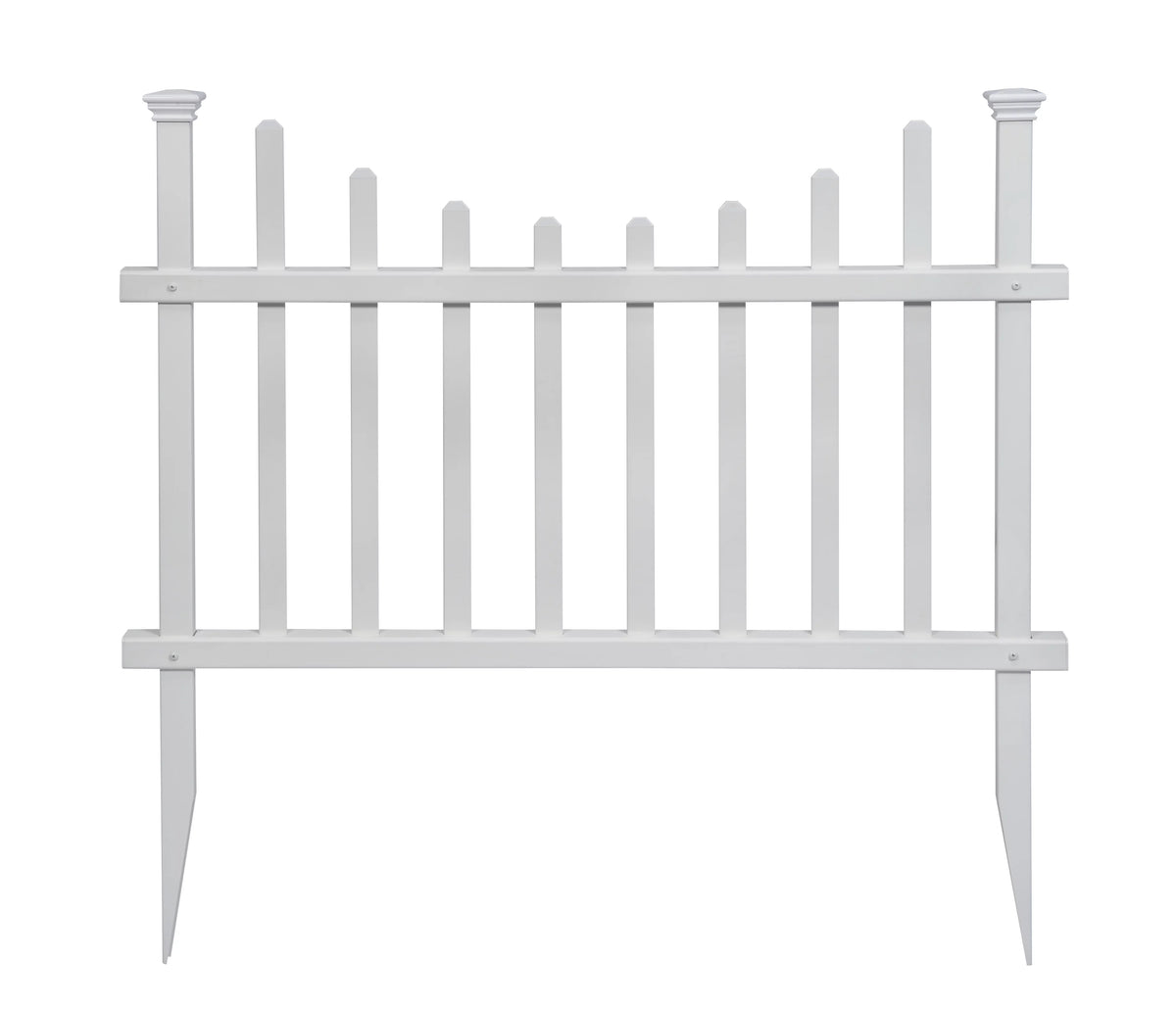Vinyl No-Dig Picket Fence Kit - 2 Pack (30in H x 42in W) Q9735