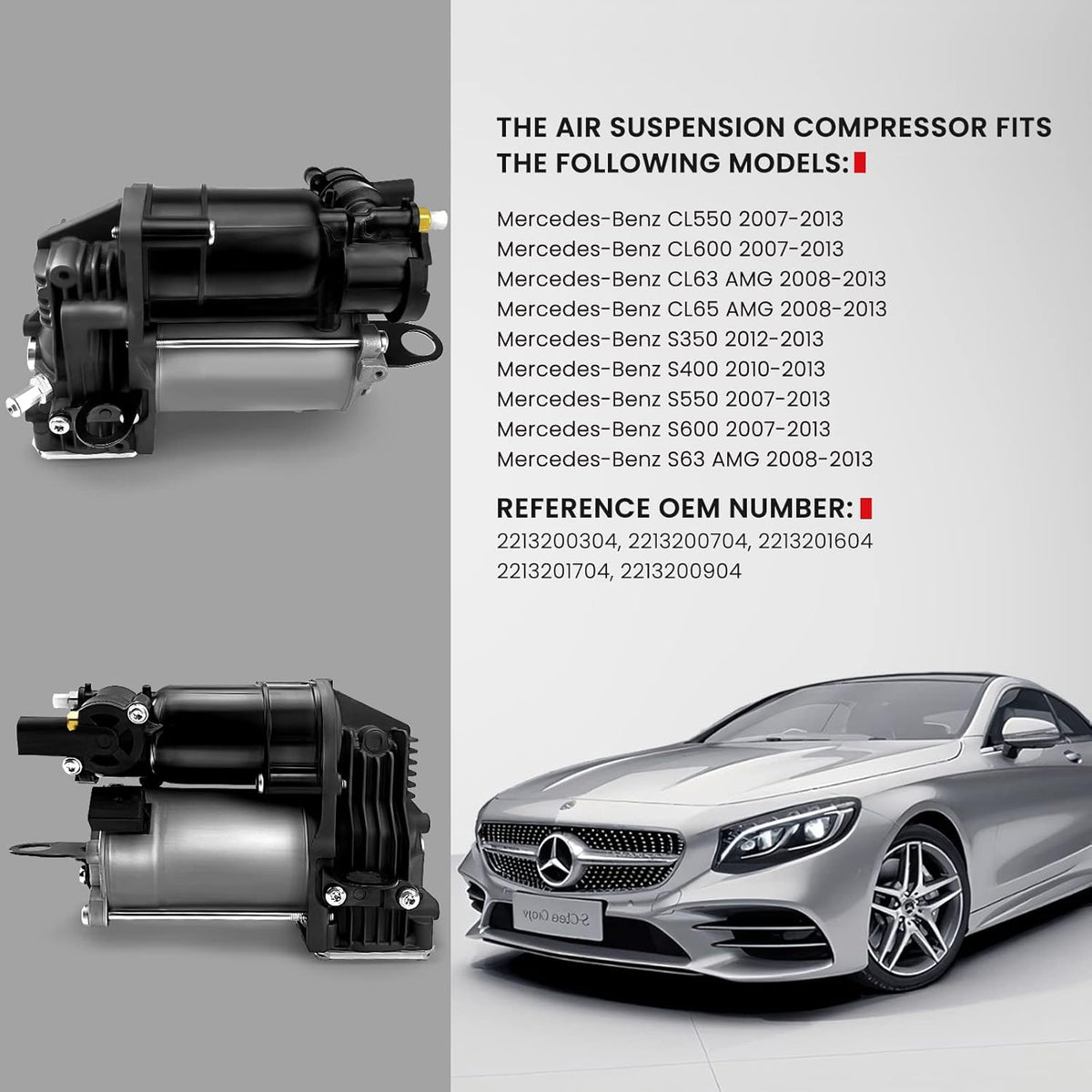 Air Suspension Compressor Pump S55765