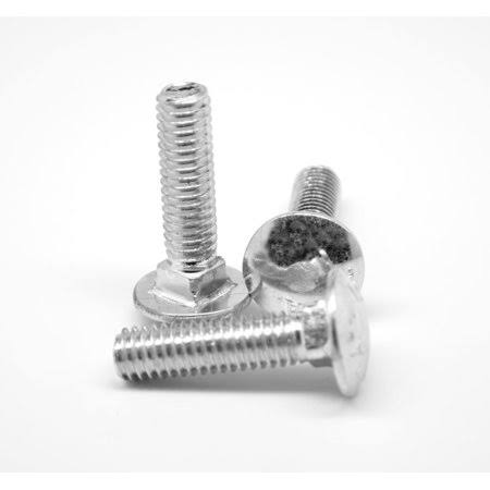 M10 x 1.50 x 40 mm Coarse Thread Carriage Bolt Low Carbon Steel Zinc Plated Pk 100 O973249