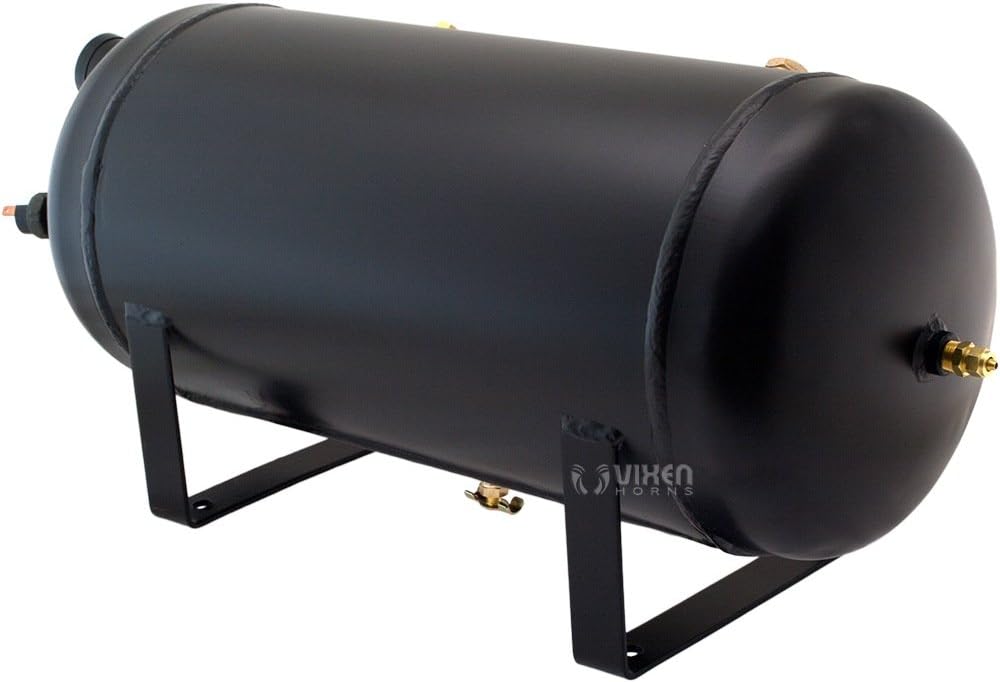 Train Horn Kit with Dual 200psi Air Compressor, 5 Gallon Tank, 8 Trumpets K2104