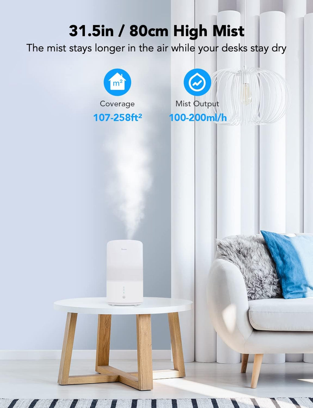 3L Top Fill Cool Mist Humidifier Pack of 2 S85153