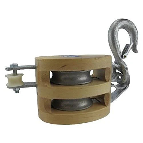 6in Wood Shell Block O7786
