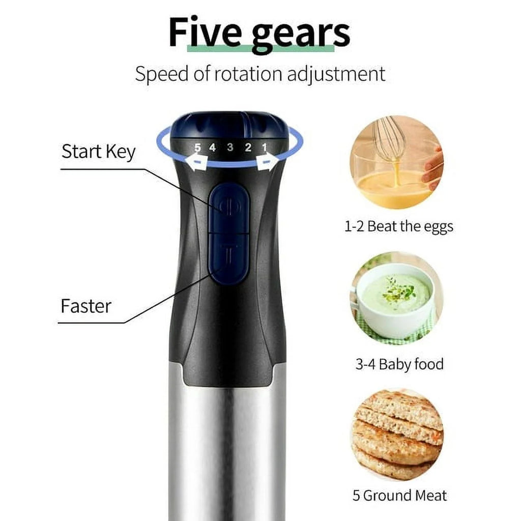 1000W 4-in-1 5-Speed Immersion Hand Blender G789078